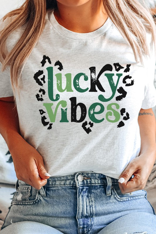 St Patrick's Day Lucky Vibes Graphic Tee