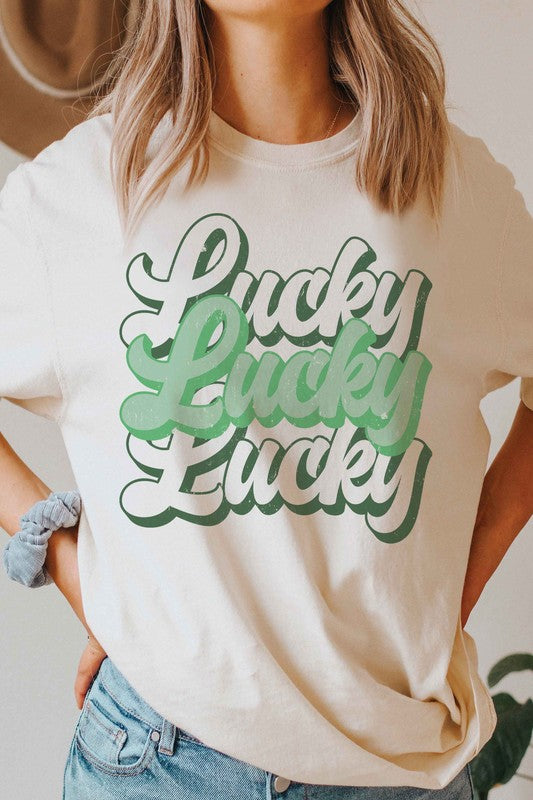 LUCKY LUCKY LUCKY Graphic T-Shirt